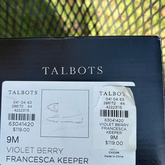 Talbots Purple Flats - Picture 2 of 9